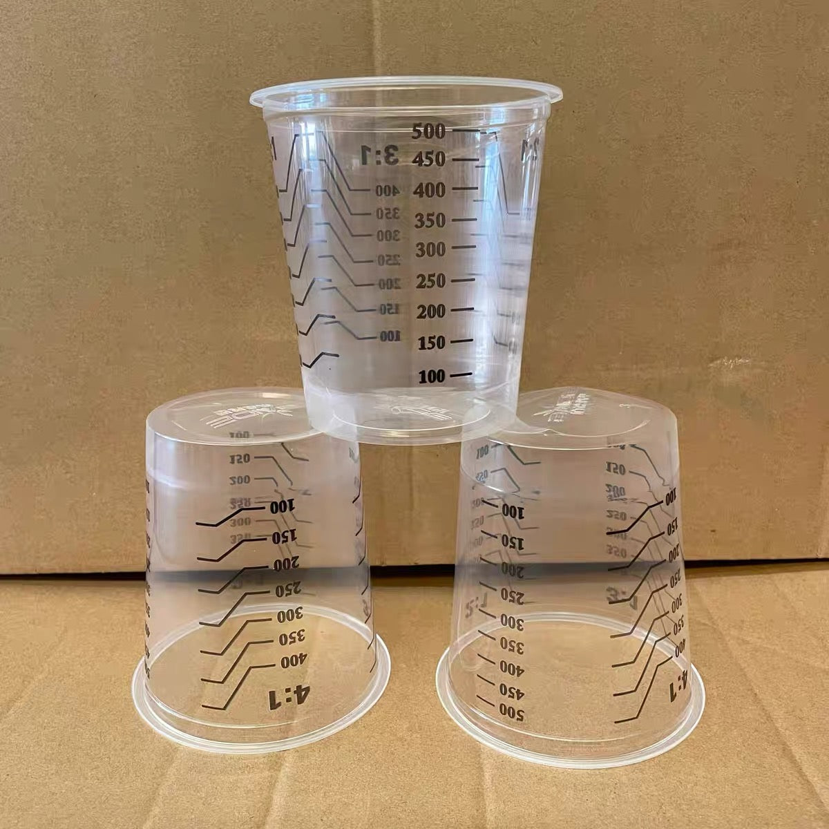 Disposable Measuring & Mixing Cups for Paint and Epoxy