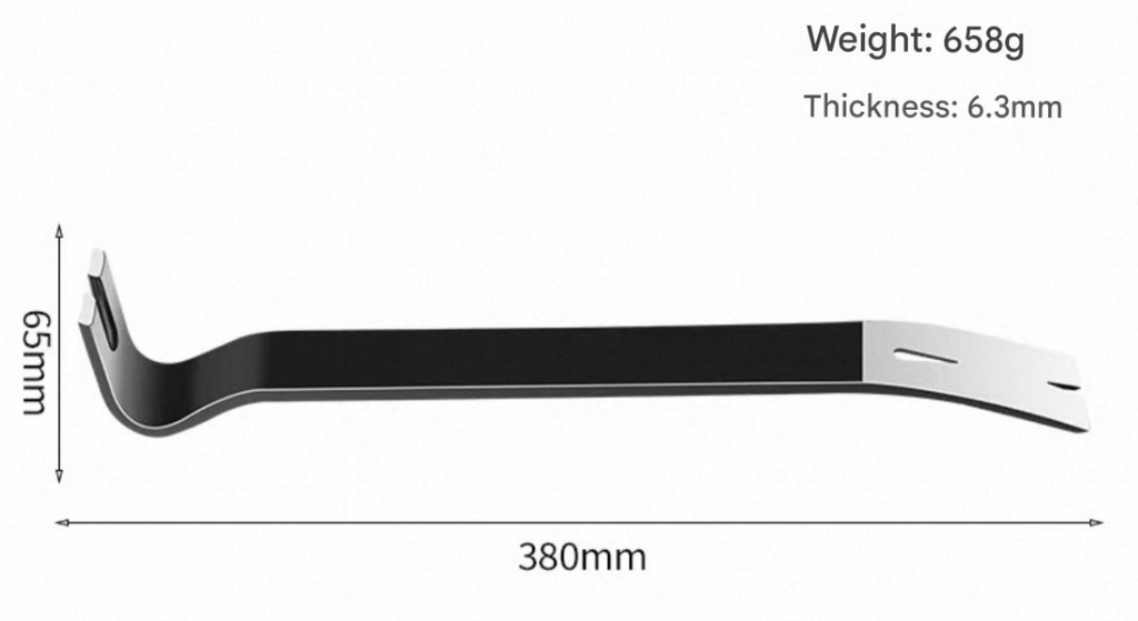German-Style Flat Nail Puller & Pry Bar
