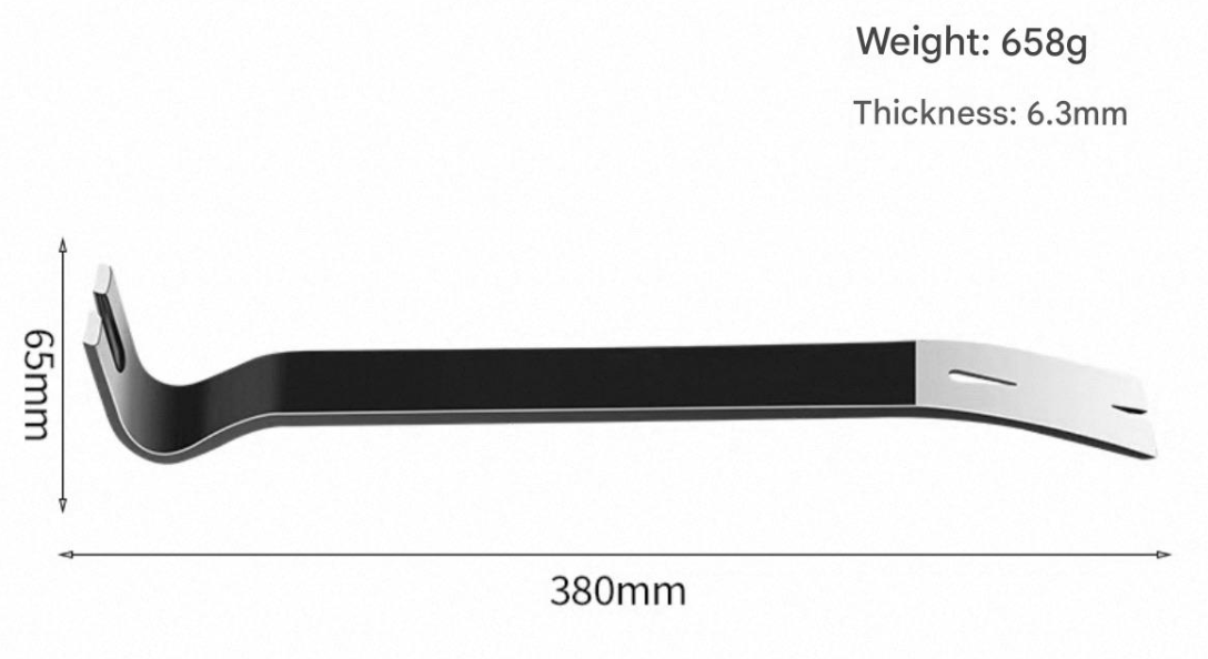 German-Style Flat Nail Puller & Pry Bar