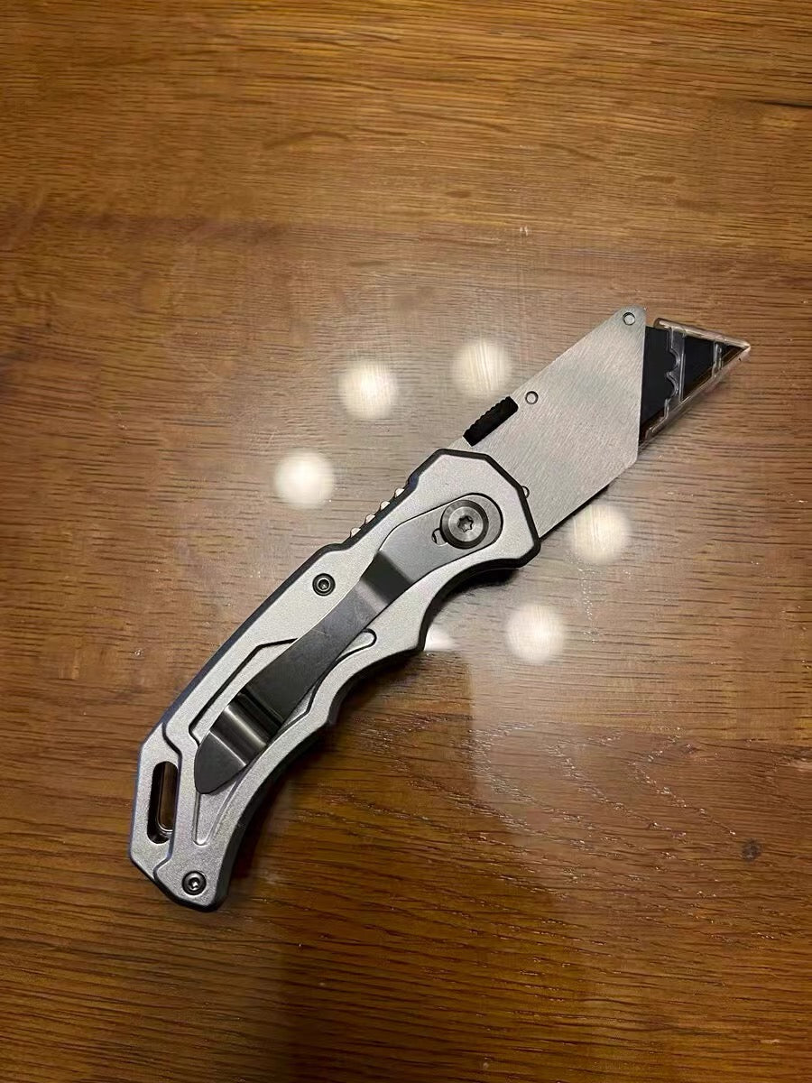 Greener Stainless Steel Heavy-Duty Folding Utility Knife