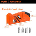 JORGENSEN 45° Chamfering Block Plane – Includes 4 Blades
