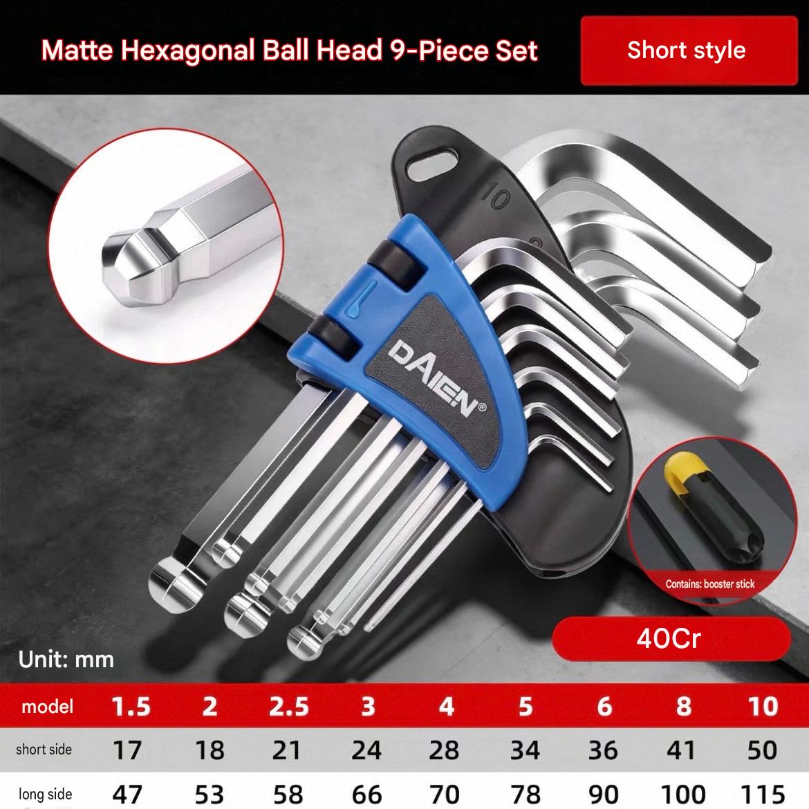 Professional S2 Alloy Hex Key Set