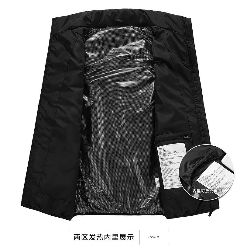 Premium 21-Zone Heated Workwear Vest (Black, Quad-Control)