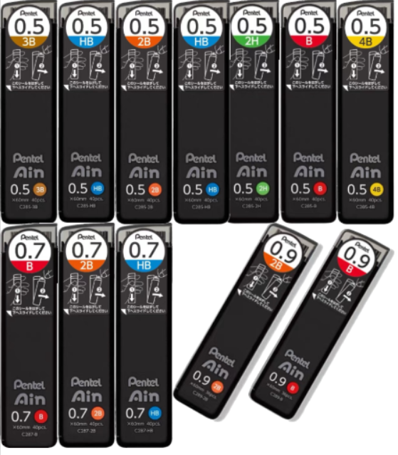 Pentel Ain Stein Mechanical Pencils & Refill Leads