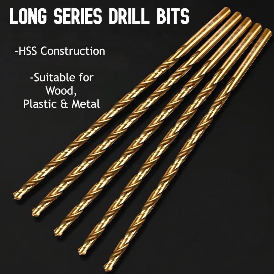 Long Series M35 Cobalt HSS Drill Bits | Stainless Steel & Metal | Free Shipping