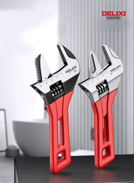 DELIXI Heavy-Duty Wide Jaw Adjustable Wrench